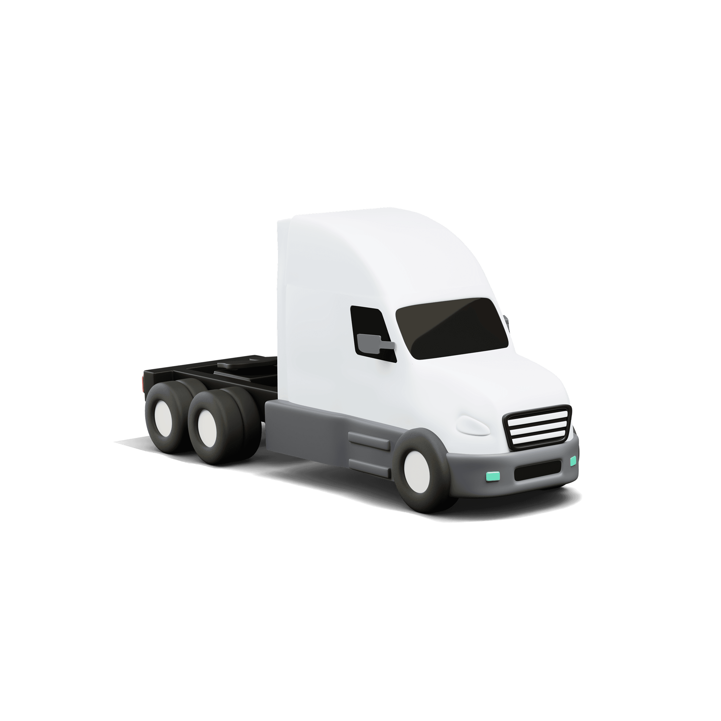 Curri power-only tractor for pulling customer-owned trailers and drop-and-hook moves